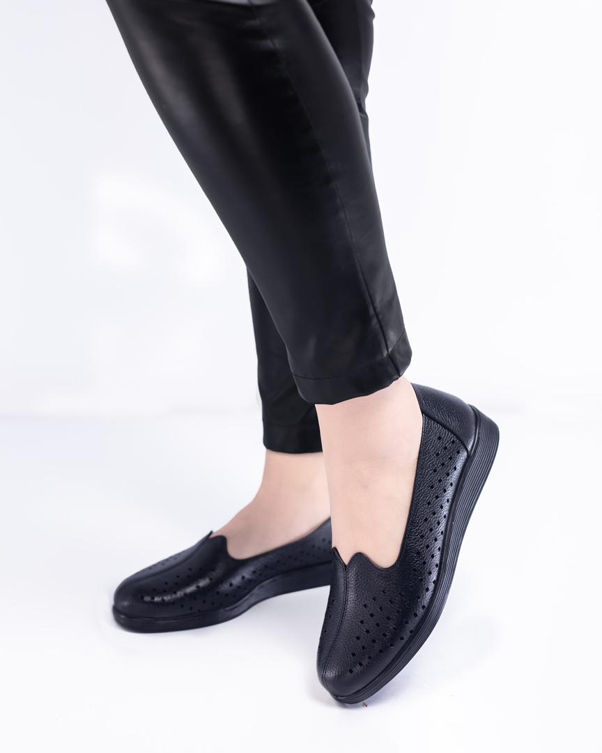 کفش  طبی تمام چرم طبیعی مخصوص خارپاشنه مدل پروانه